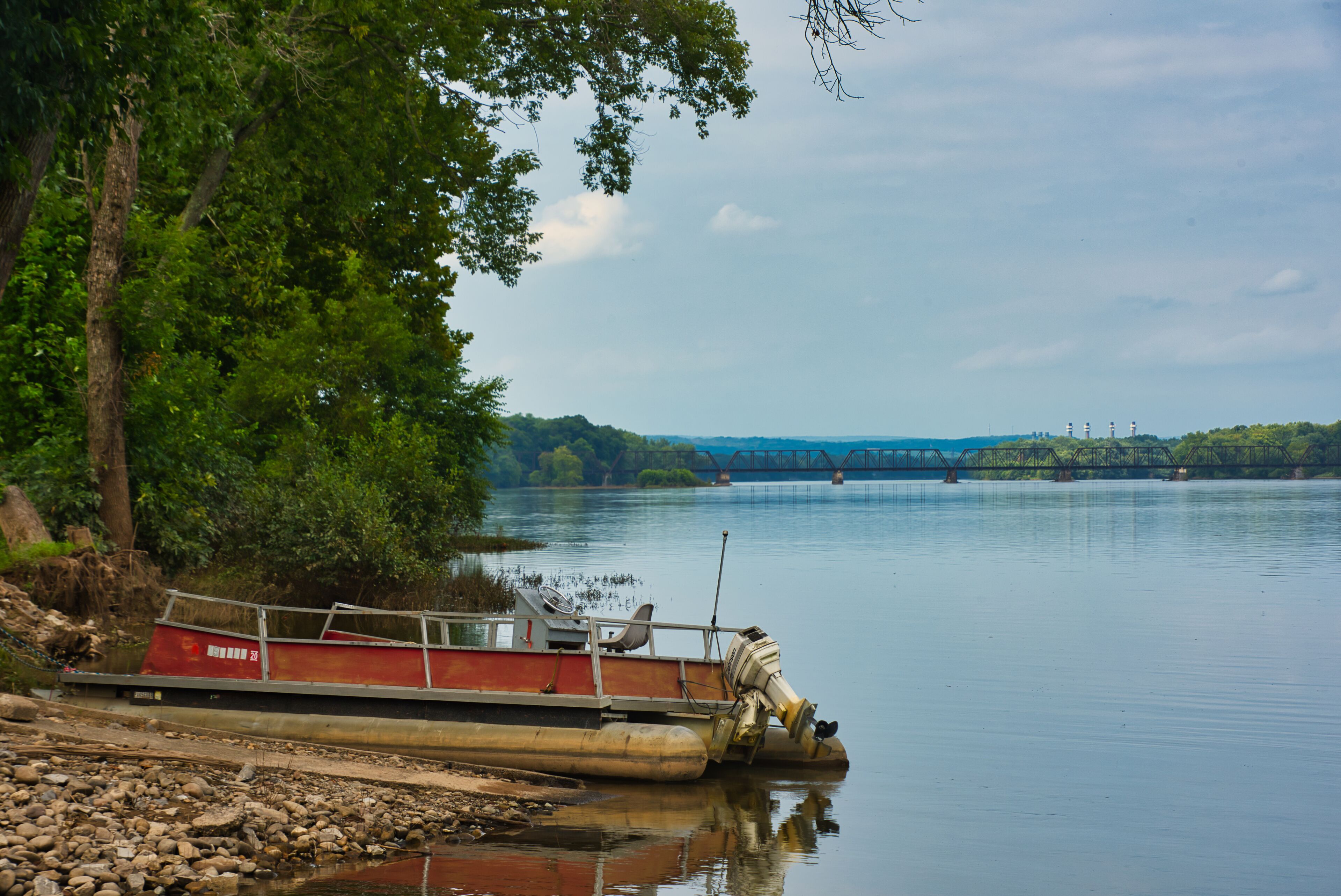 boat on the river