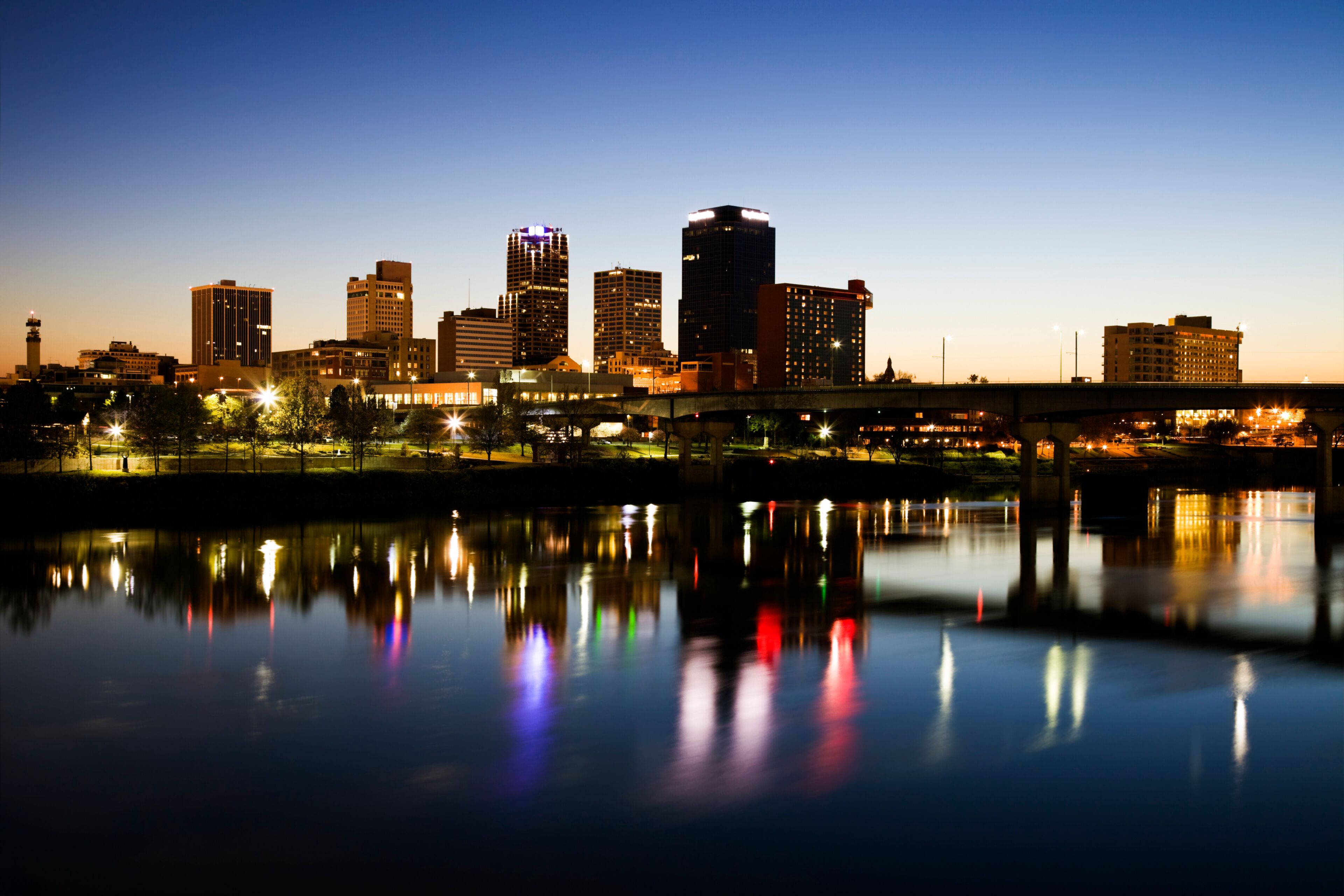 Blue hour in Little Rock