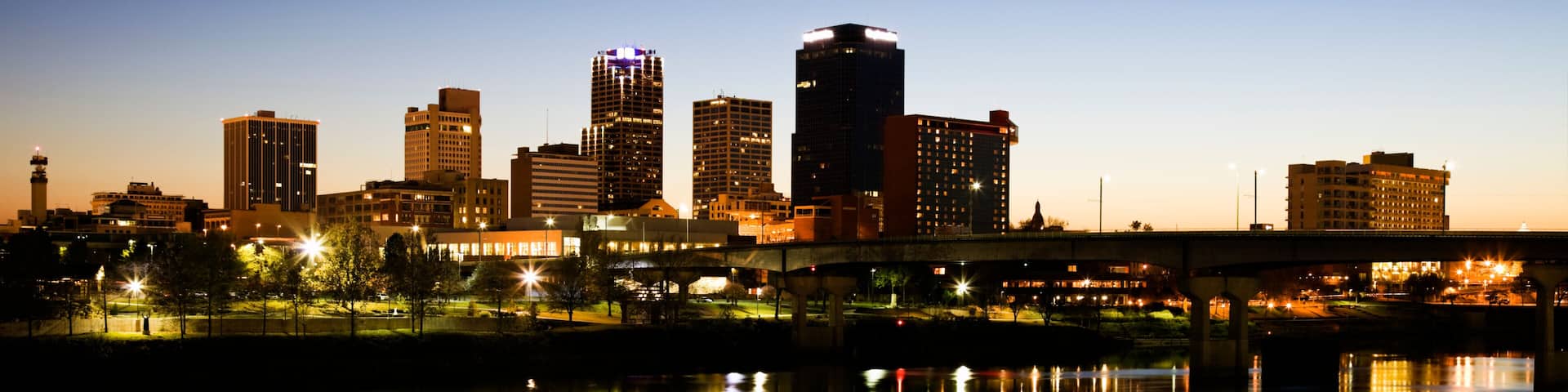 Blue hour in Little Rock