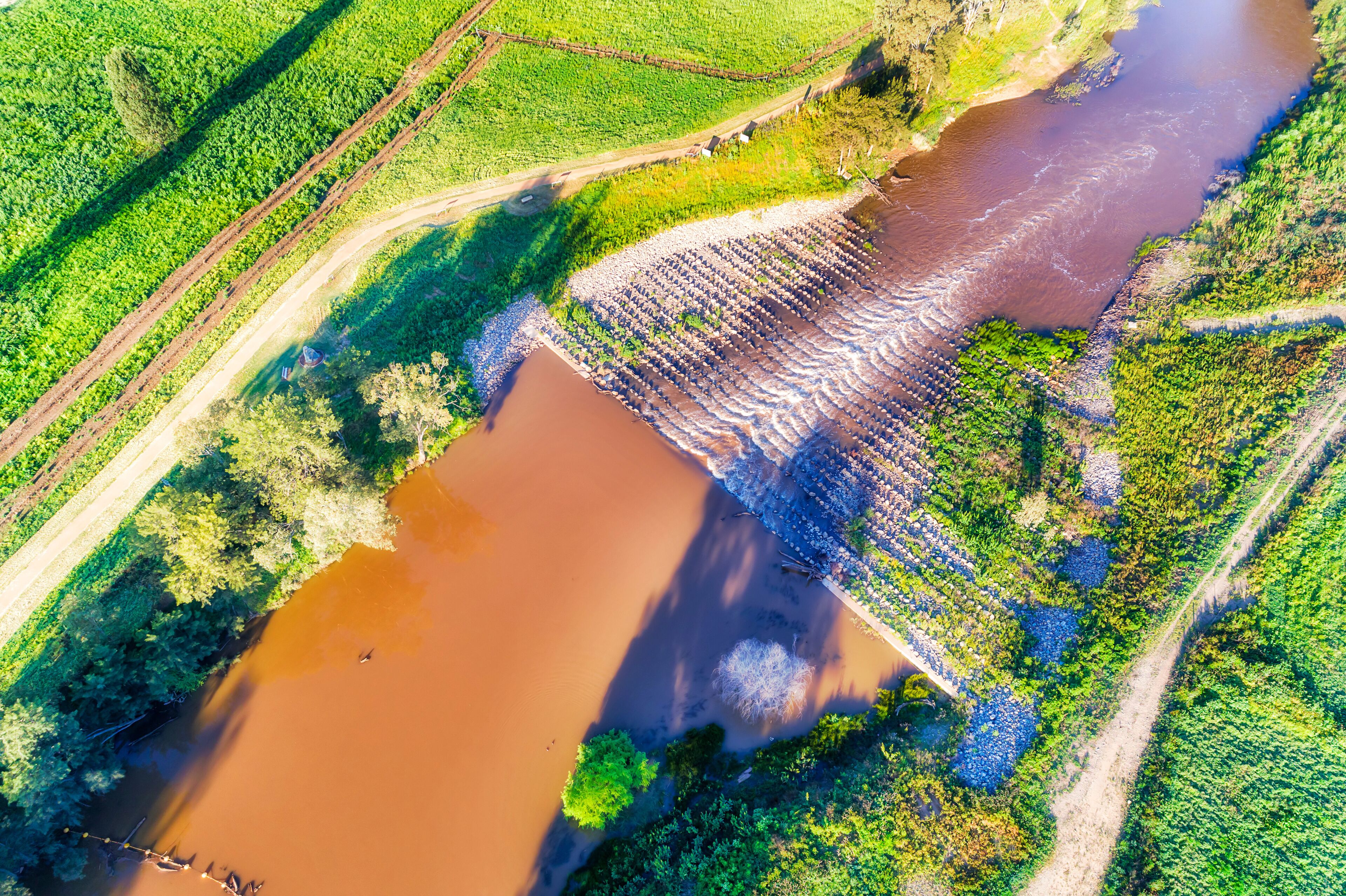 D Dubbo weir top down