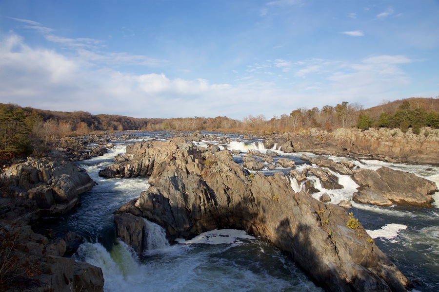 Great Falls Nationalpark im Herbst