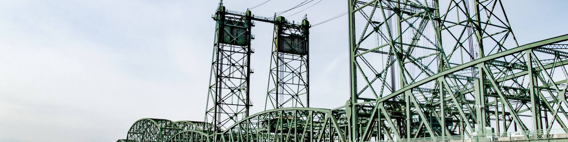 Oregon-Washington Bridge in Vancouver, Washington Over Columbia River