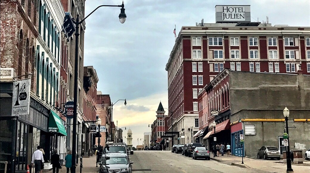1920
AL CAPONE IN DUBUQUE, Iowa ...
This hotel has hosted many famous guests but none as notorious as Chicago gangster, Al Capone. When “things were too hot to handle” in Chicago, it is legend that Al Capone would hide out at this historic hotel. He reportedly made use of a nearby underground garage to hide his cars and further conceal his presence in Dubuque. Some say he even owned the hotel at one point. Today, you can live like this prohibition-era gangster by staying in the Capone Suite. Tucked away in a private area of the hotel, this suite offers a vintage theme that is rich with “Old Hollywood glamour.”