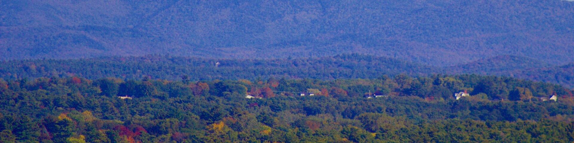 Camels Hump from the "Spirit of Ethan Allen" in Shelburne Bay on Lake Champlain.