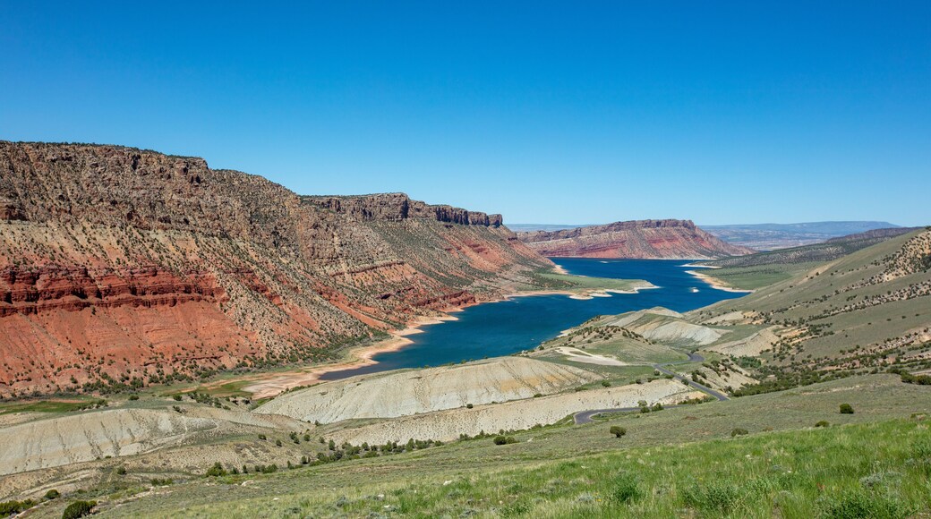 Flaming Gorge Reservior on the Green River in Wyoming United States