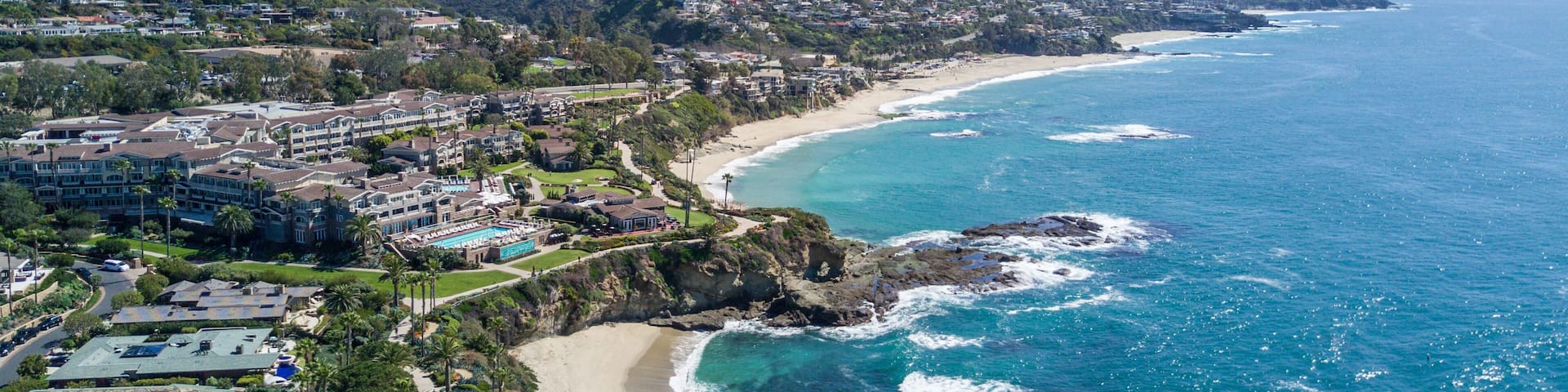 Aerial of Laguna Beach, California