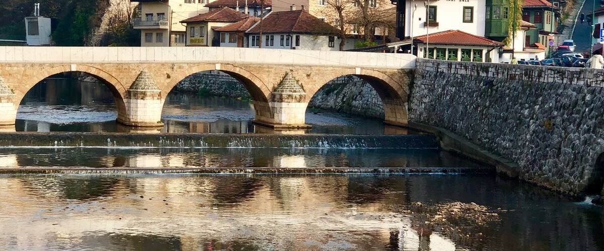 The bridge near City Hall