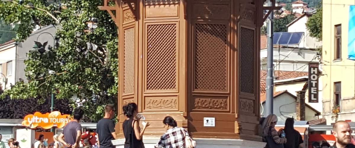 The Sebilj is an Ottoman wooden fountain in the centre of the old town. It is said that if you drink from the fountain, you will return to Sarajevo.
  -2018