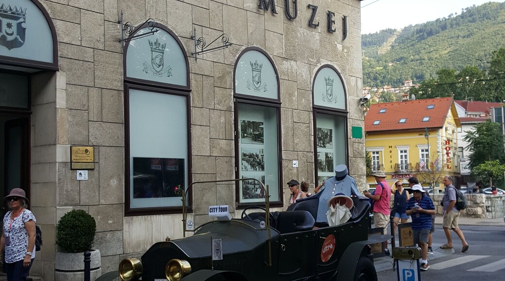 This was the site were Archduke Franz Ferdinand was assassinated. He was riding in a car, similar to the one outside the museum, with his wife Sophie, when he was shot. This marked the start of WWI.
Currently, the museum exhibits items from the Austro-Hungarian period.
-2018