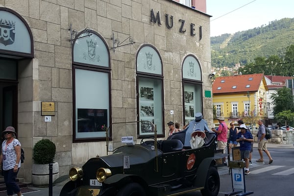 This was the site were Archduke Franz Ferdinand was assassinated. He was riding in a car, similar to the one outside the museum, with his wife Sophie, when he was shot. This marked the start of WWI.
Currently, the museum exhibits items from the Austro-Hungarian period.
-2018