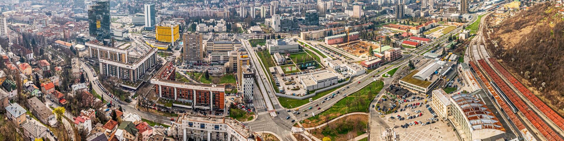 Sarajevo's cityscape unfolds majestically from the viewpoint, offering a stunning backdrop for tourists and locals alike to enjoy.