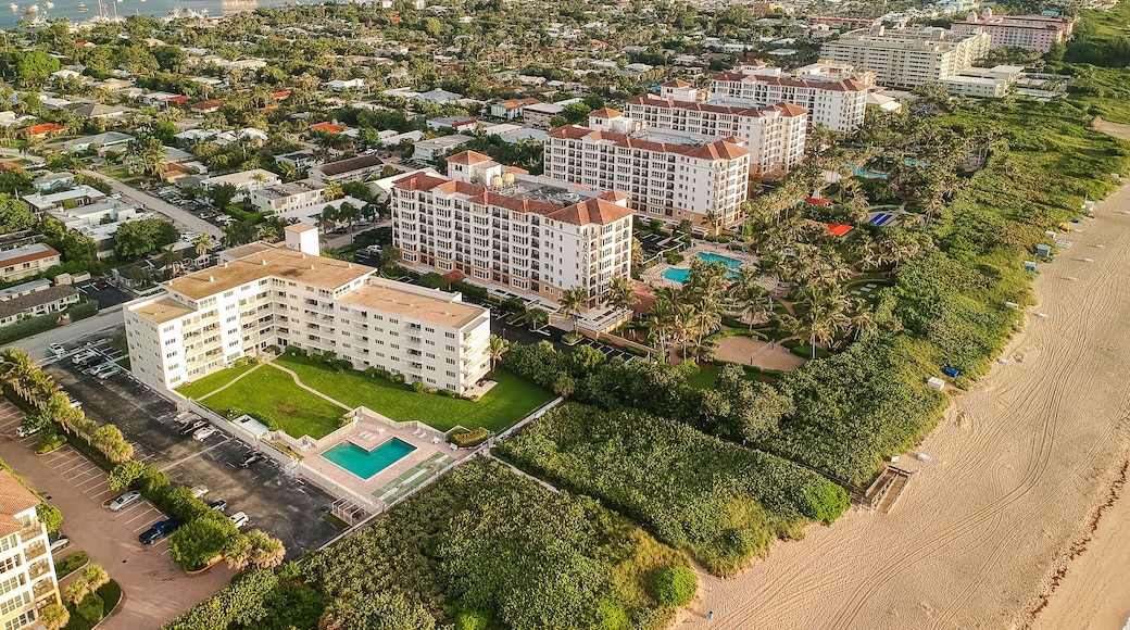 Singer Island, West Palm Beach, Palm Beach County, Florida drone photography of beach condos