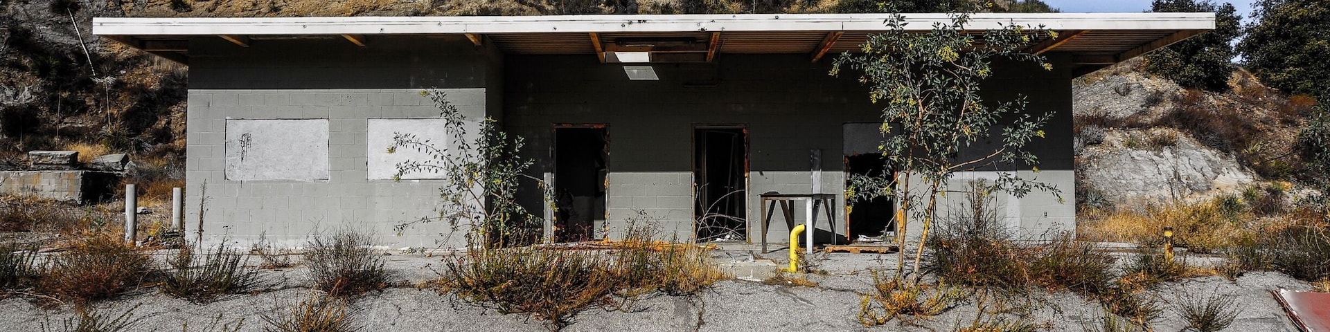 The old abandoned Newhall Oil Refinery.