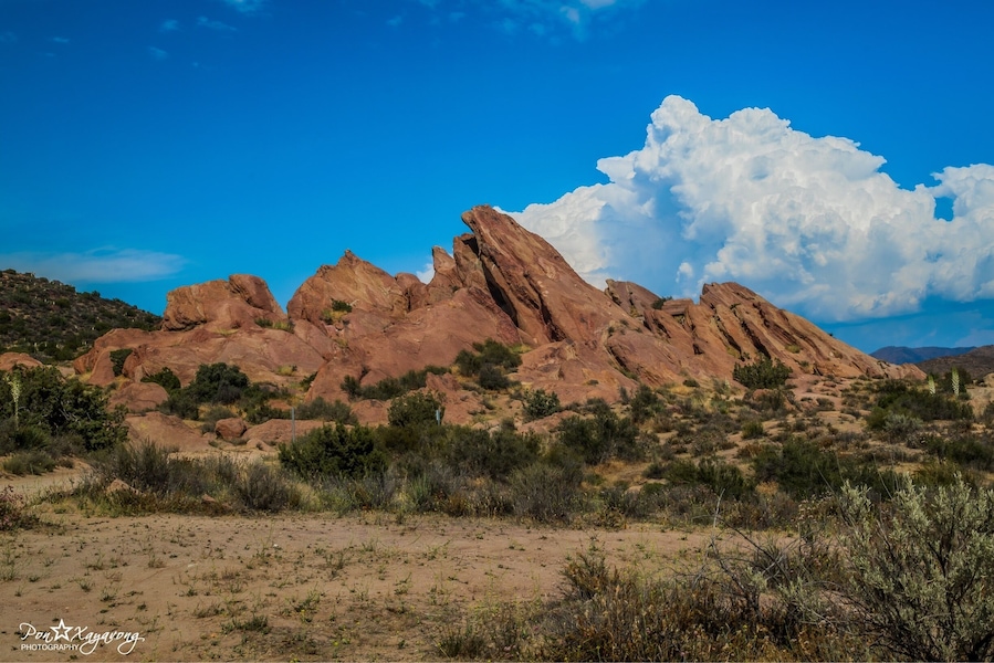 Vasquez Rocks Natural Area Park is a 932-acre park located in the Sierra Pelona Mountains, in northern Los Angeles County, California.