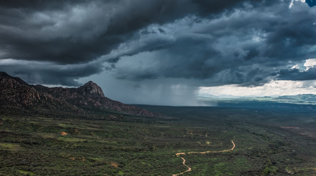 Storm clouds over Elephant Head near Madera Canyon, Arizona