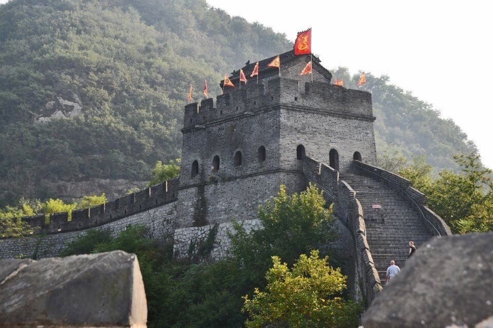 The massiveness of the wall is awesome.