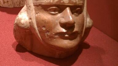 Image of a Moche man, circa 1600 years ago. Culture that lived in Peru area before the Inka.