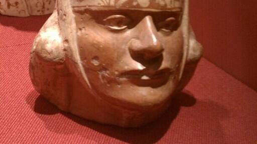 Image of a Moche man, circa 1600 years ago. Culture that lived in Peru area before the Inka.