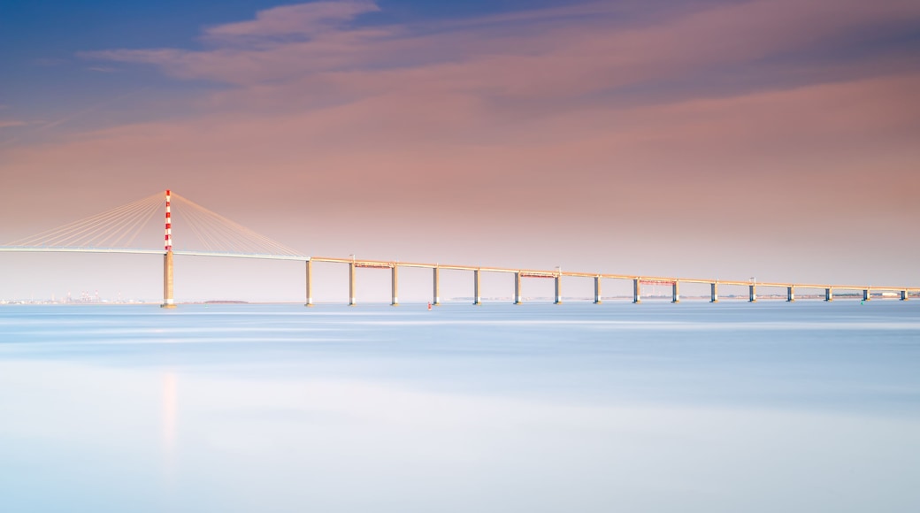 Sainte-Nazaire bridge over Loire river, Loire-Atlantique, France