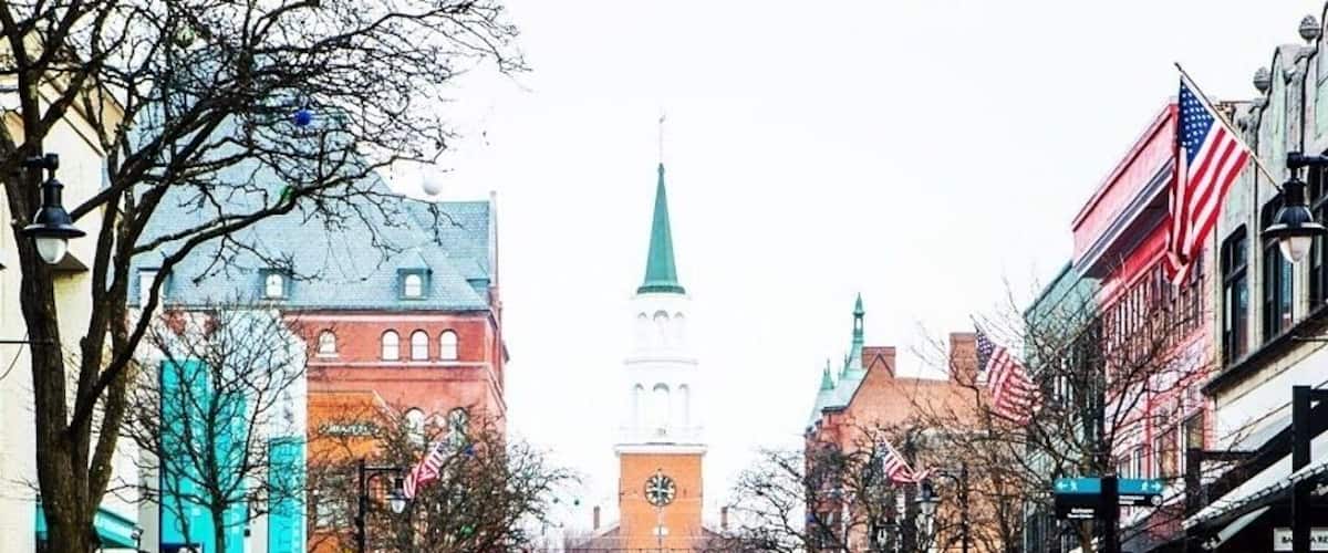 Burlington VT. I saw this shot online and recreated it at a lower angle.