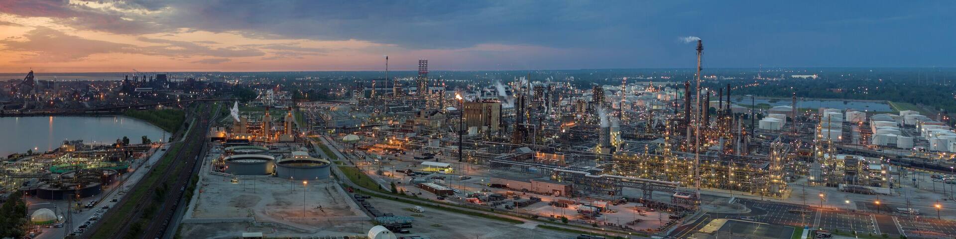 Oil Refinery, Steel Mill, Lake Michigan, East Chicago, Indiana