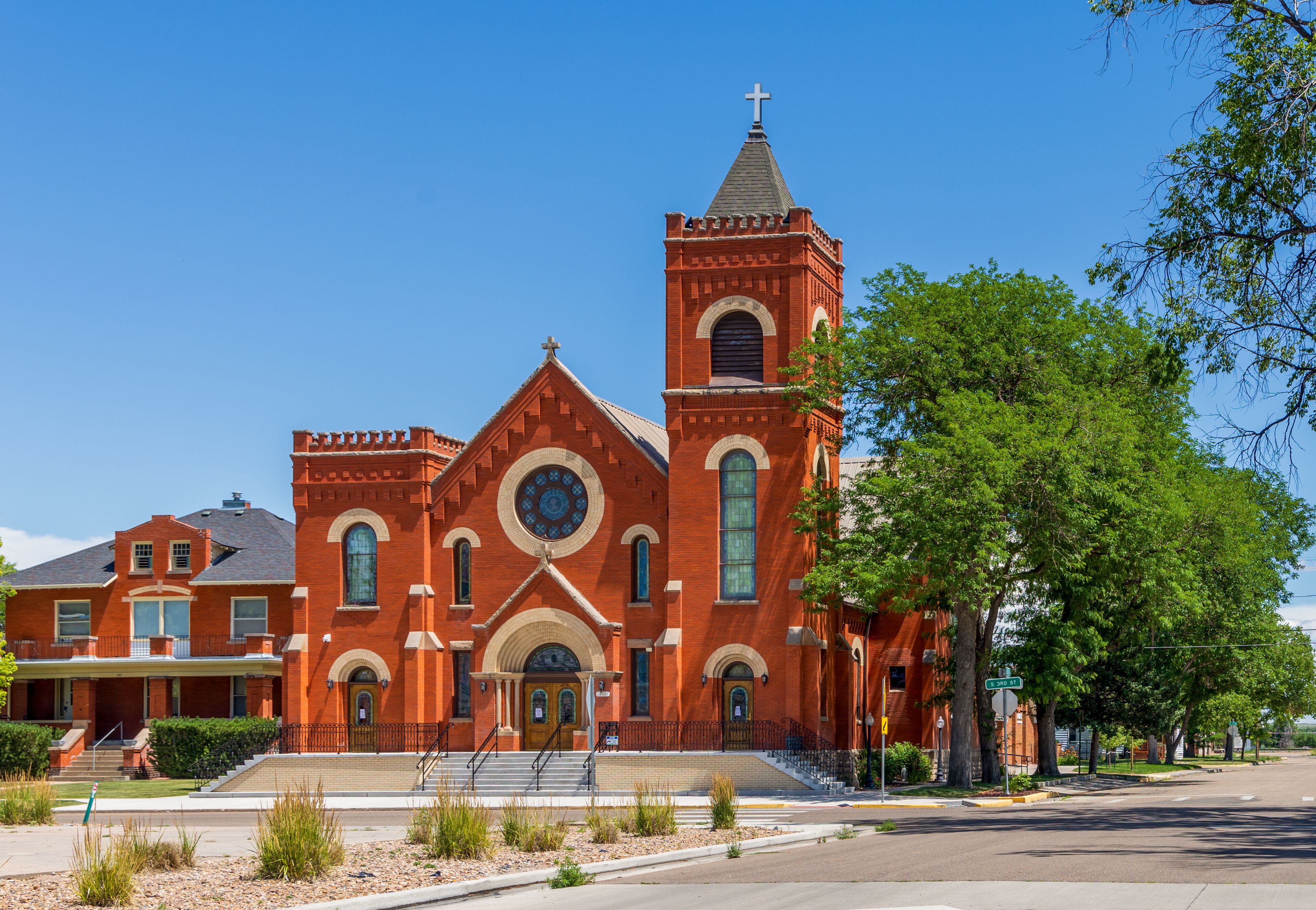 Beautiful Historic St. Anthony's Roman Catholic Church  in Sterling, Colorado