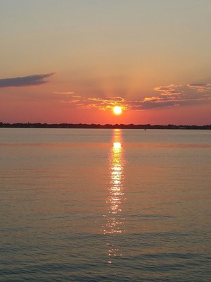 Gorgeous sunset over the Indian River Lagoon.