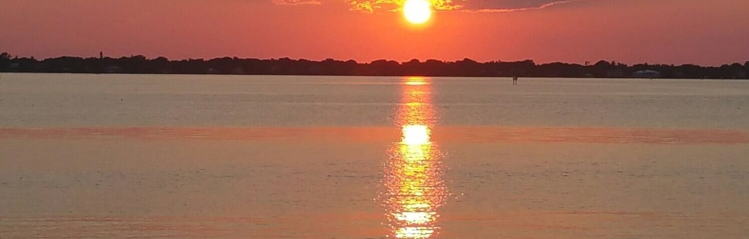 Gorgeous sunset over the Indian River Lagoon.