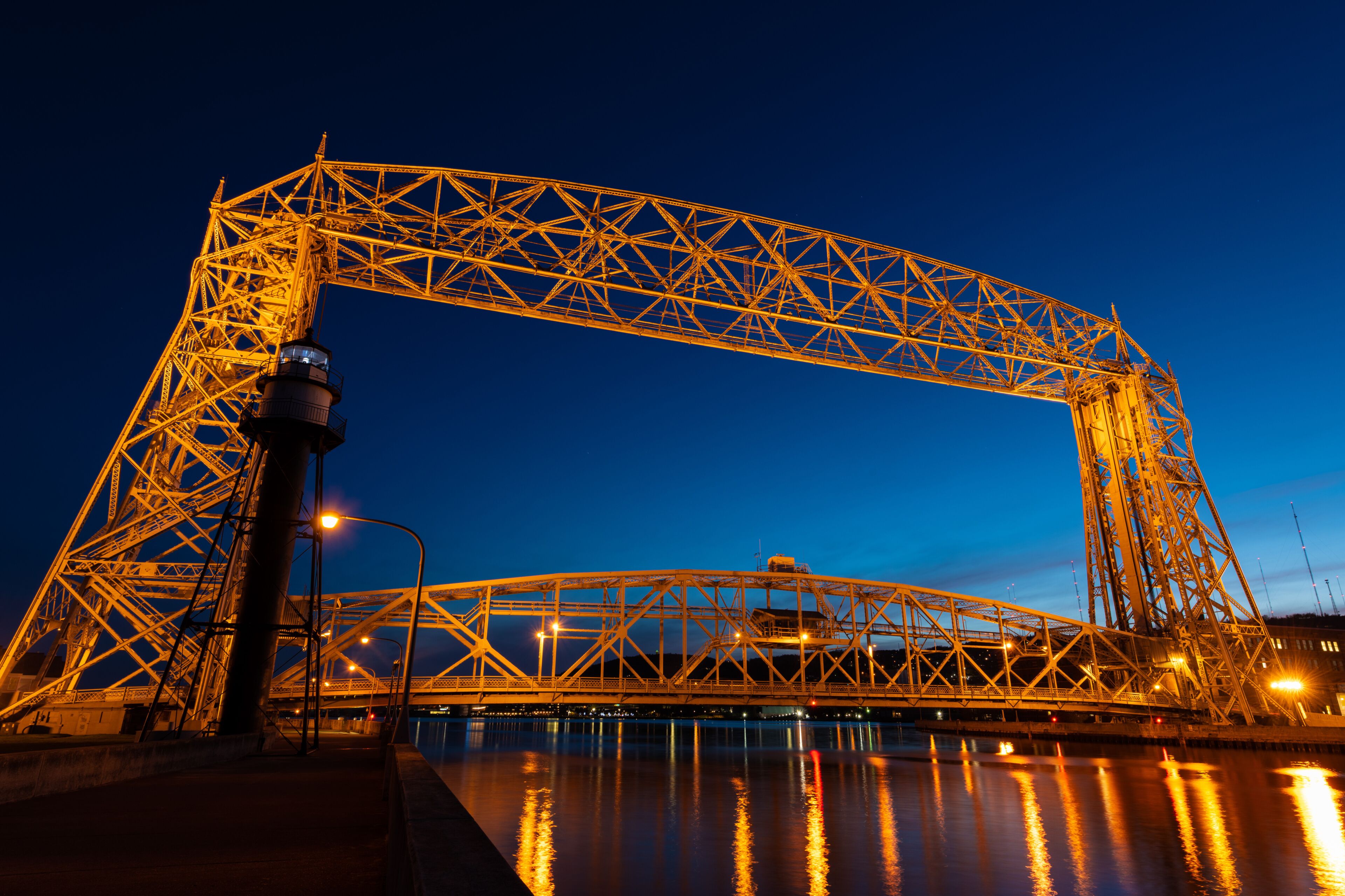 Duluth MN Lift Bridge Built 1905