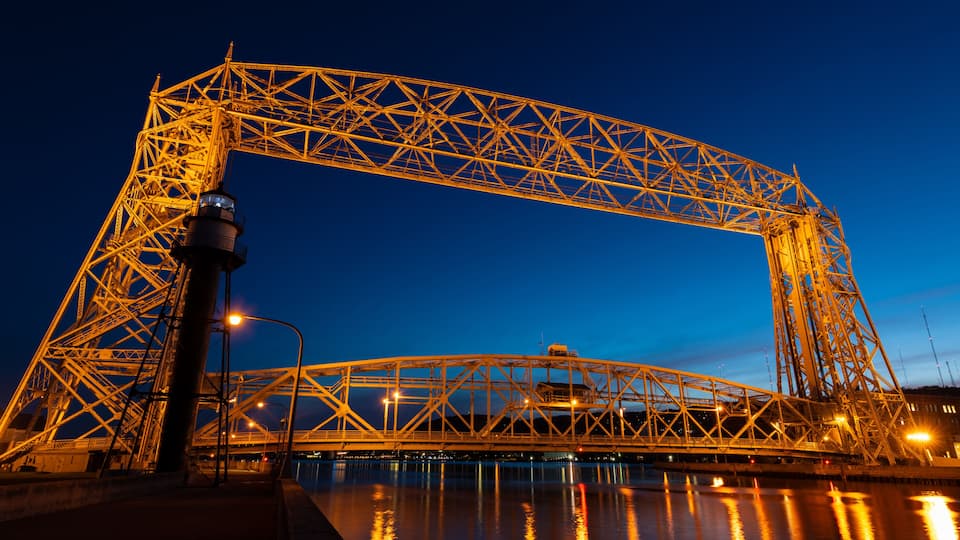 Duluth MN Lift Bridge Built 1905