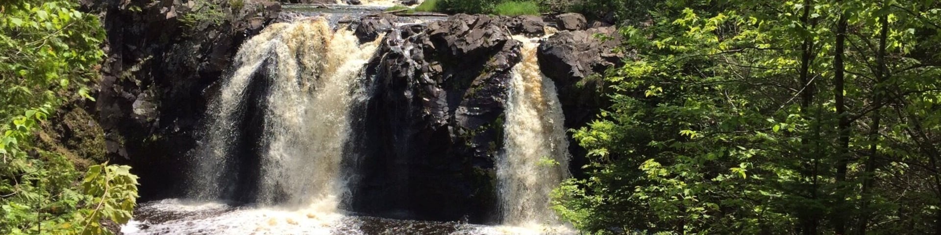 Little Manitou Falls in Pattison State Park #waterfall #Wisconsin #pattison