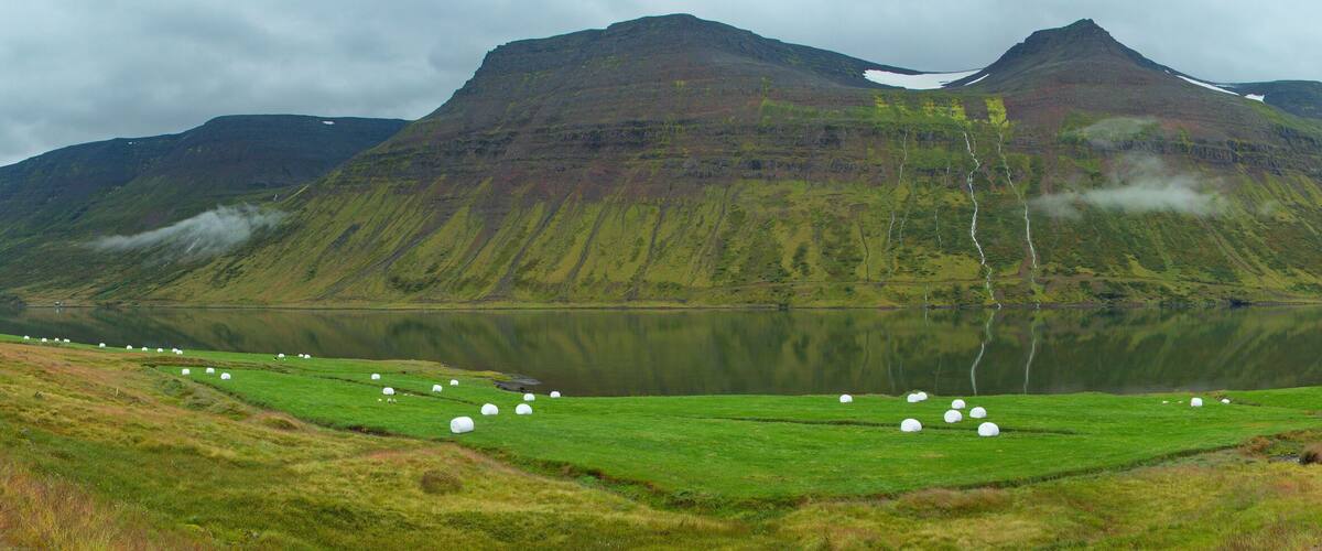 Landscape at Sudureyri in West Fjords, Iceland, Europe