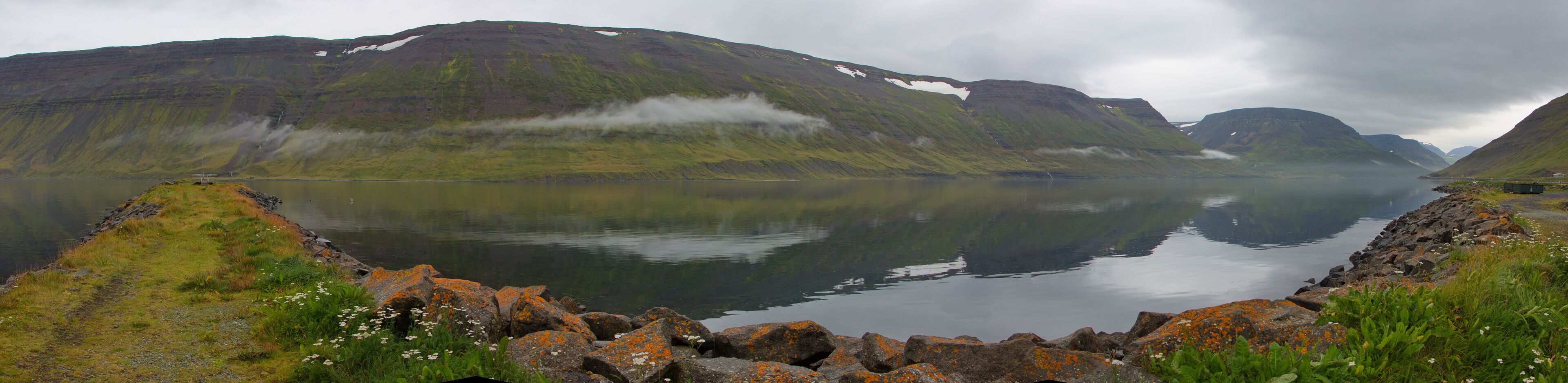 Landscape at Sudureyri in West Fjords, Iceland, Europe
