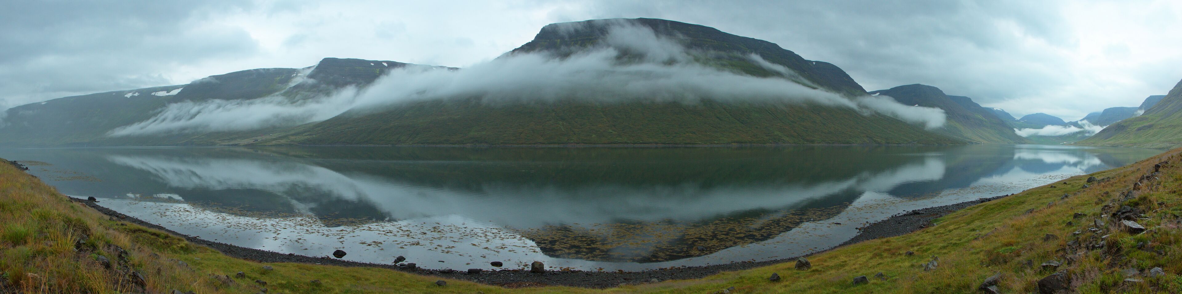 Landscape at Sudureyri in West Fjords, Iceland, Europe
