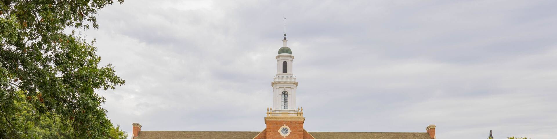 Overcast view of the Edmon Low Library of Oklahoma State University