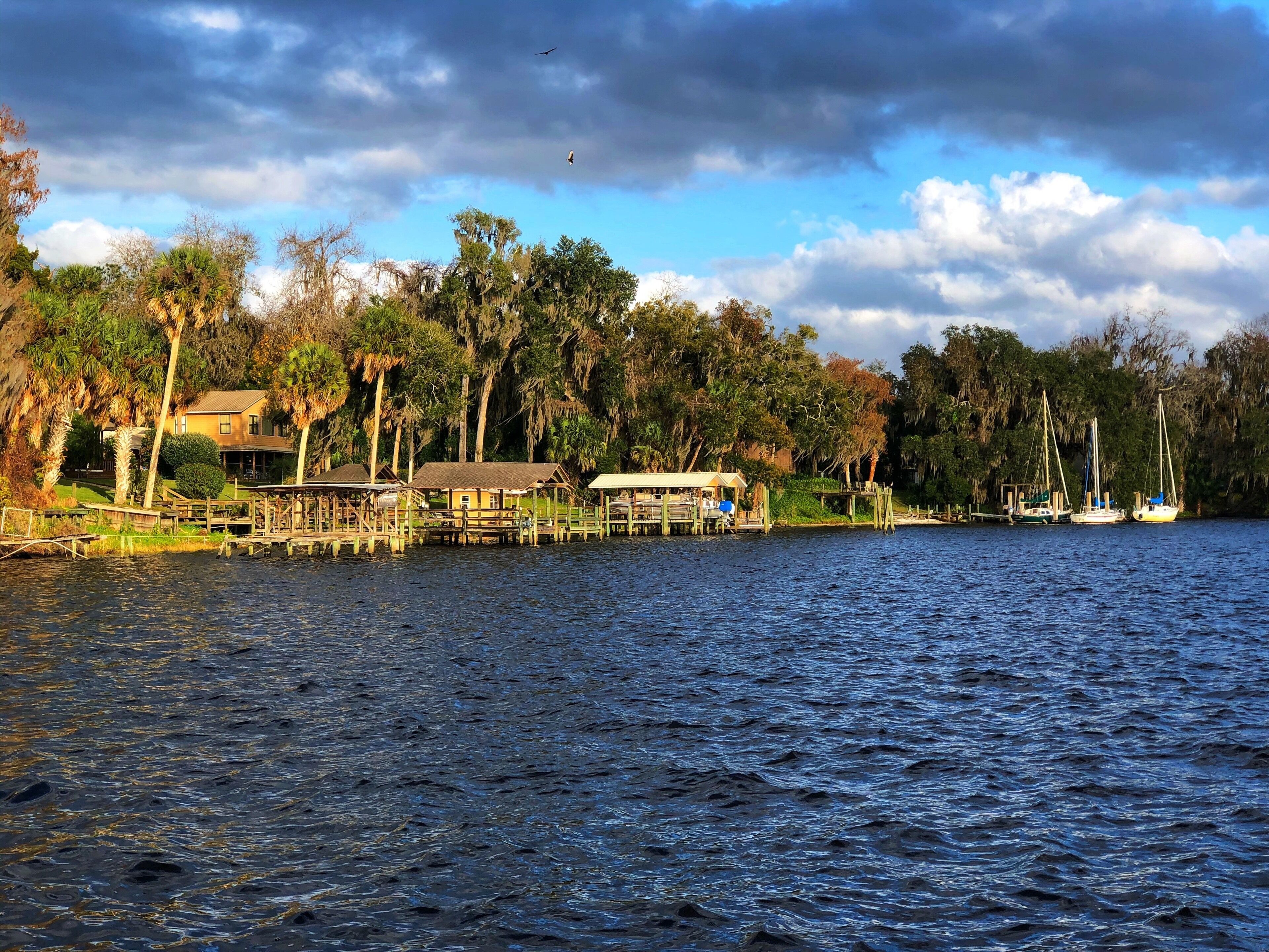 Beautiful place right on the St. John’s river.  Not pictured is a decent seafood restaurant with live music and scenery like this.
#florida #travelcouple