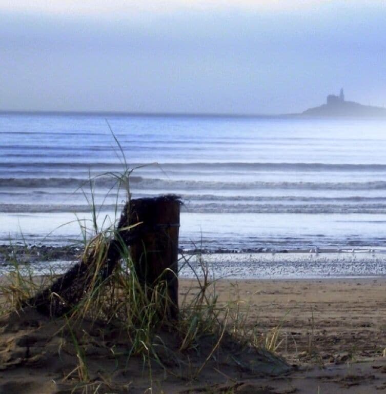 Photo from Swansea beach towards mumbles point.