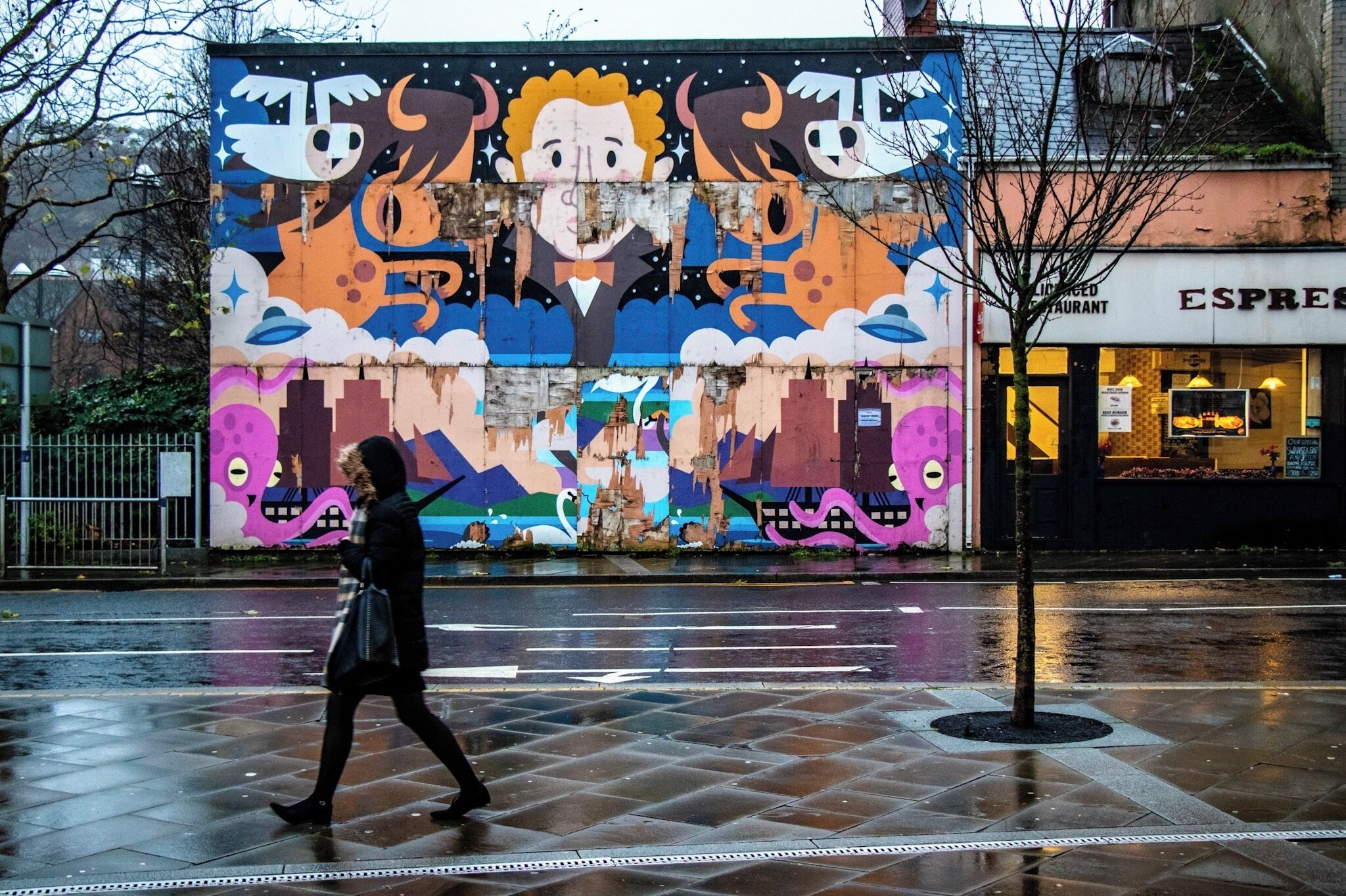 Another one of Swansea’s popular murals that sprinkled throughout the city!  #Trovember #Swansea #wales #murals