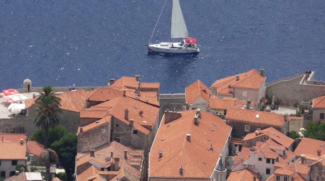 Old town from mountain top.