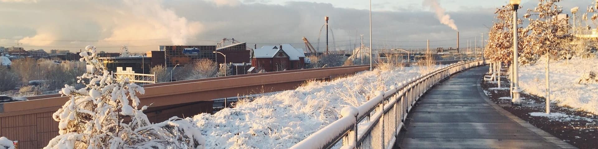 Pretty sunrise colors after last night's snow! Last snowfall of the year?? I sure hope so! 😊