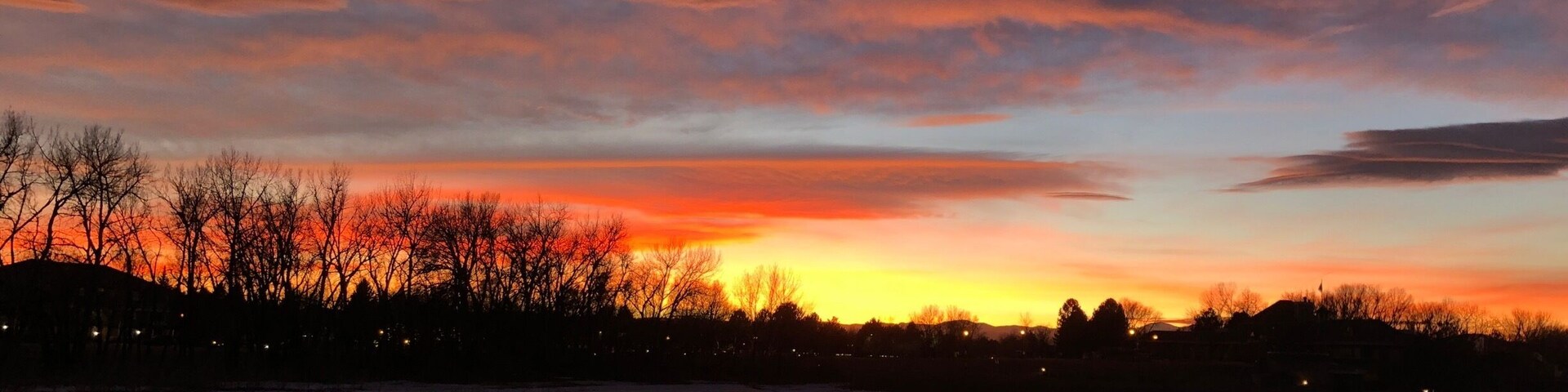 If you’re lucky enough to have friends in the gated complex you can be treated to these sunsets by the lake