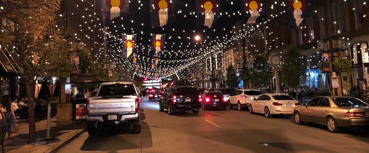 Larimer Square in Downtown Denver, Colorado. Amazing area with great dining, shopping and entertainment options. (08/2018)