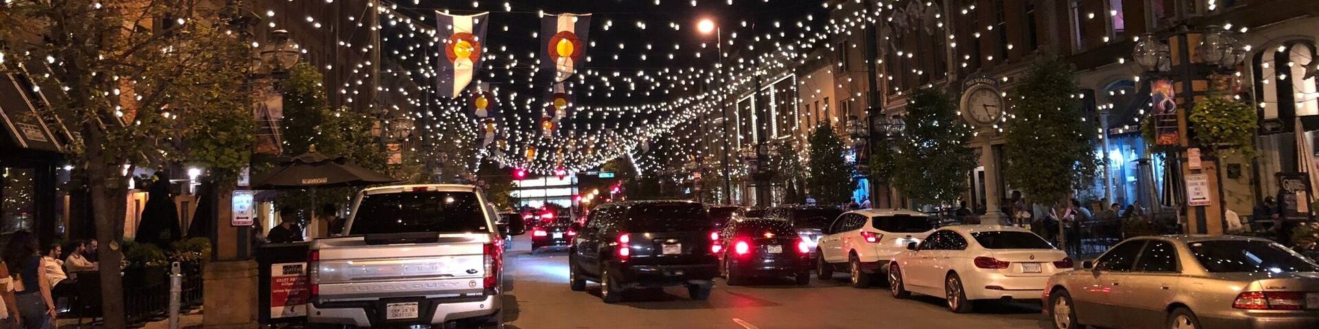 Larimer Square in Downtown Denver, Colorado. Amazing area with great dining, shopping and entertainment options. (08/2018)