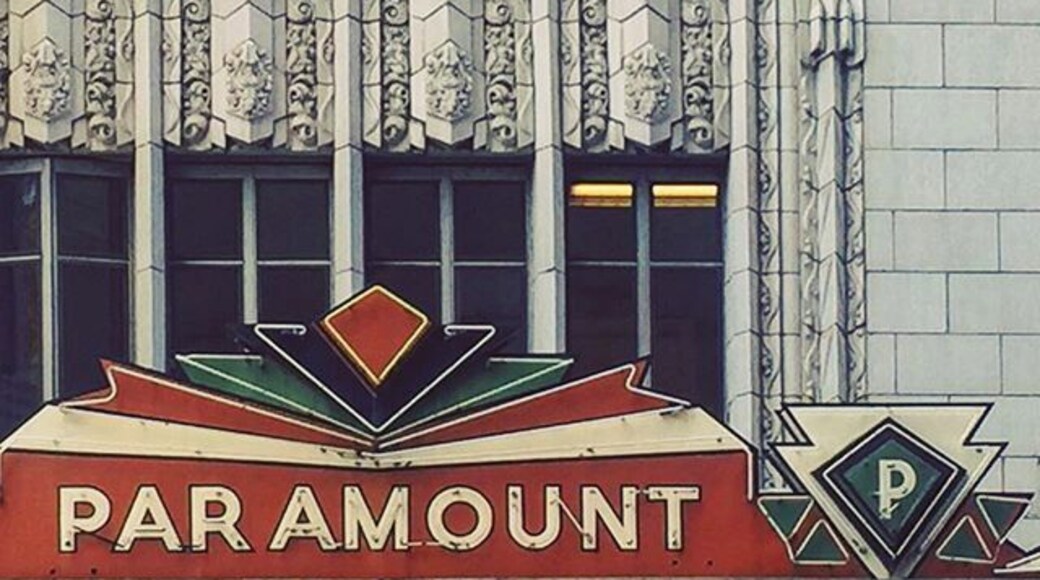 Finishing up my #theatre survey for grad school in the next few weeks... Thought I'd post one of my favorites, The #paramount #theater #sign #marquee #downtown #denver #colorado