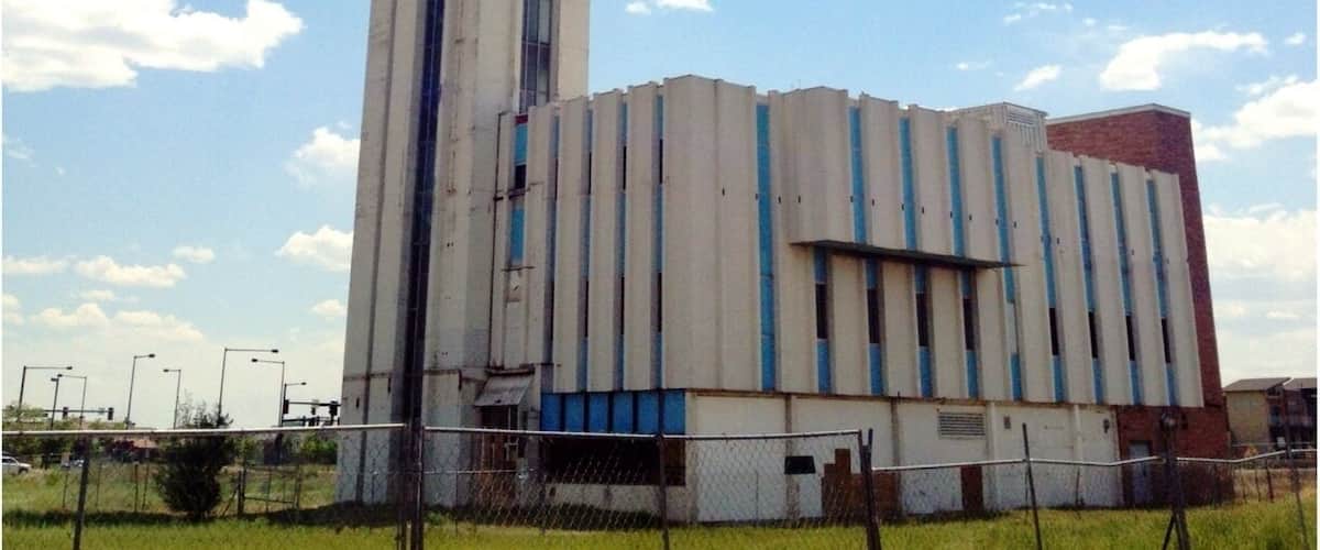 The invisible airport... Just kidding but it has been decommissioned since 1994 the Stapleton tower still stands however. There are plans to make into a museum or observatory with a park. It's very cool landmark to show Denver's 1st airport.