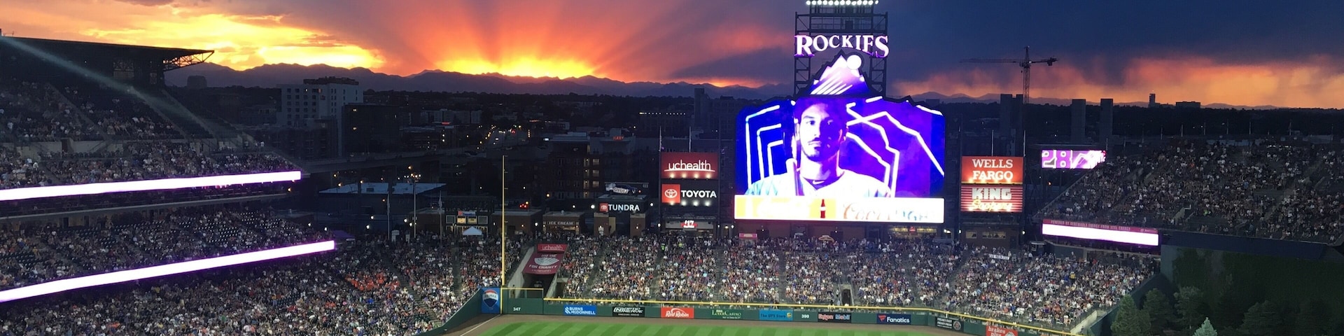 Coors Field, home of the Colorado Rockies is a fantastic venue for baseball. Get a seat along first base for spectacular views of the Rocky Mountain front range and sunsets. Sit along the third base for the most shade. Don’t miss a mile high photo op at the 20th row in the 300 section marked by a row of purple seats. #milehighcity #coorsfield #denver #LifeAtExpedia