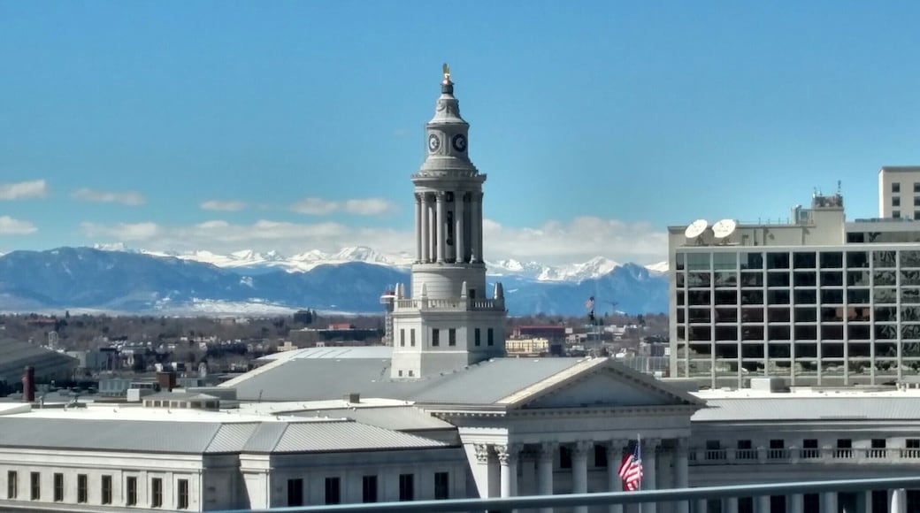 Just another Colorado day. Taken from the 7th floor of the Denver Public Library.