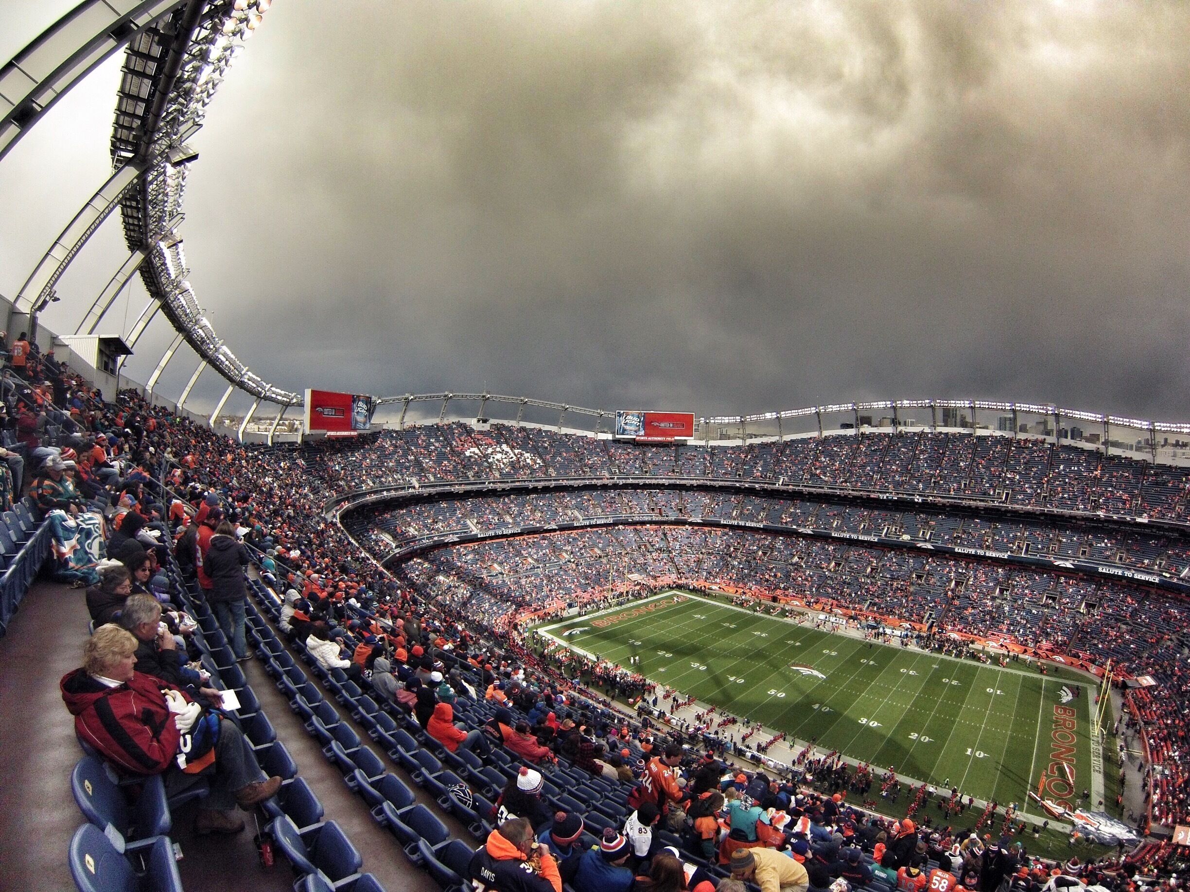 The tickets are expensive considering the Broncos are very good and popular. Still a decent view.