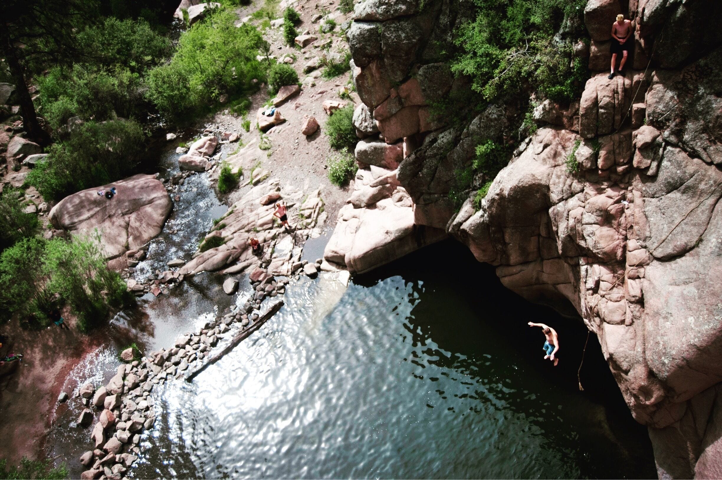 Paradise Cove, just outside the small Colorado town of Florrisant, is the perfect swimming hole during these hot summer months. #AquaTrove #TakeAHike #hike #colorado 