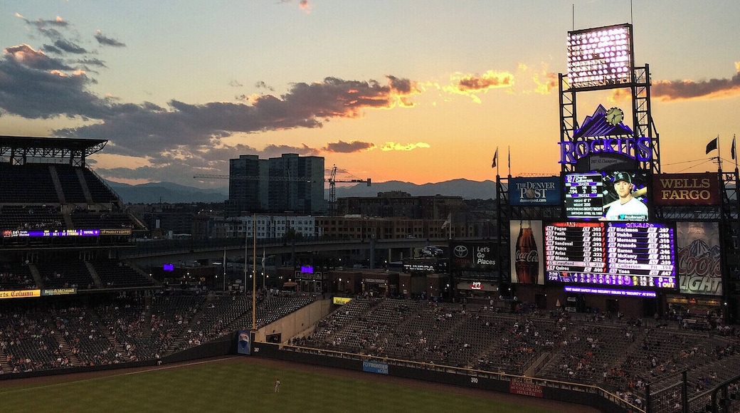 #denver #colorado #goldenhour #baseball #sunset